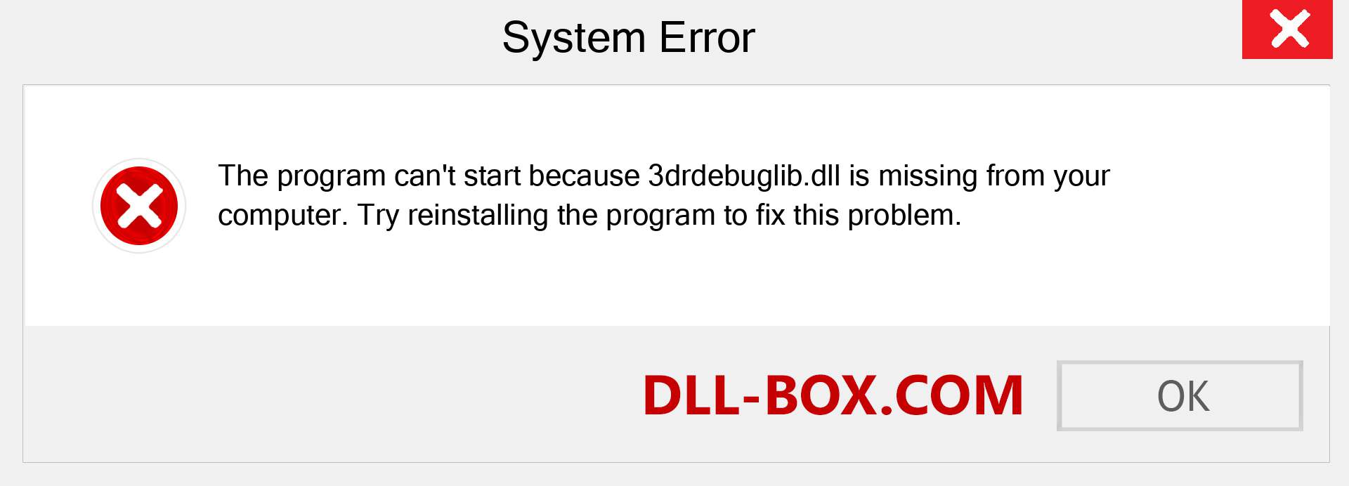  3drdebuglib.dll file is missing?. Download for Windows 7, 8, 10 - Fix  3drdebuglib dll Missing Error on Windows, photos, images